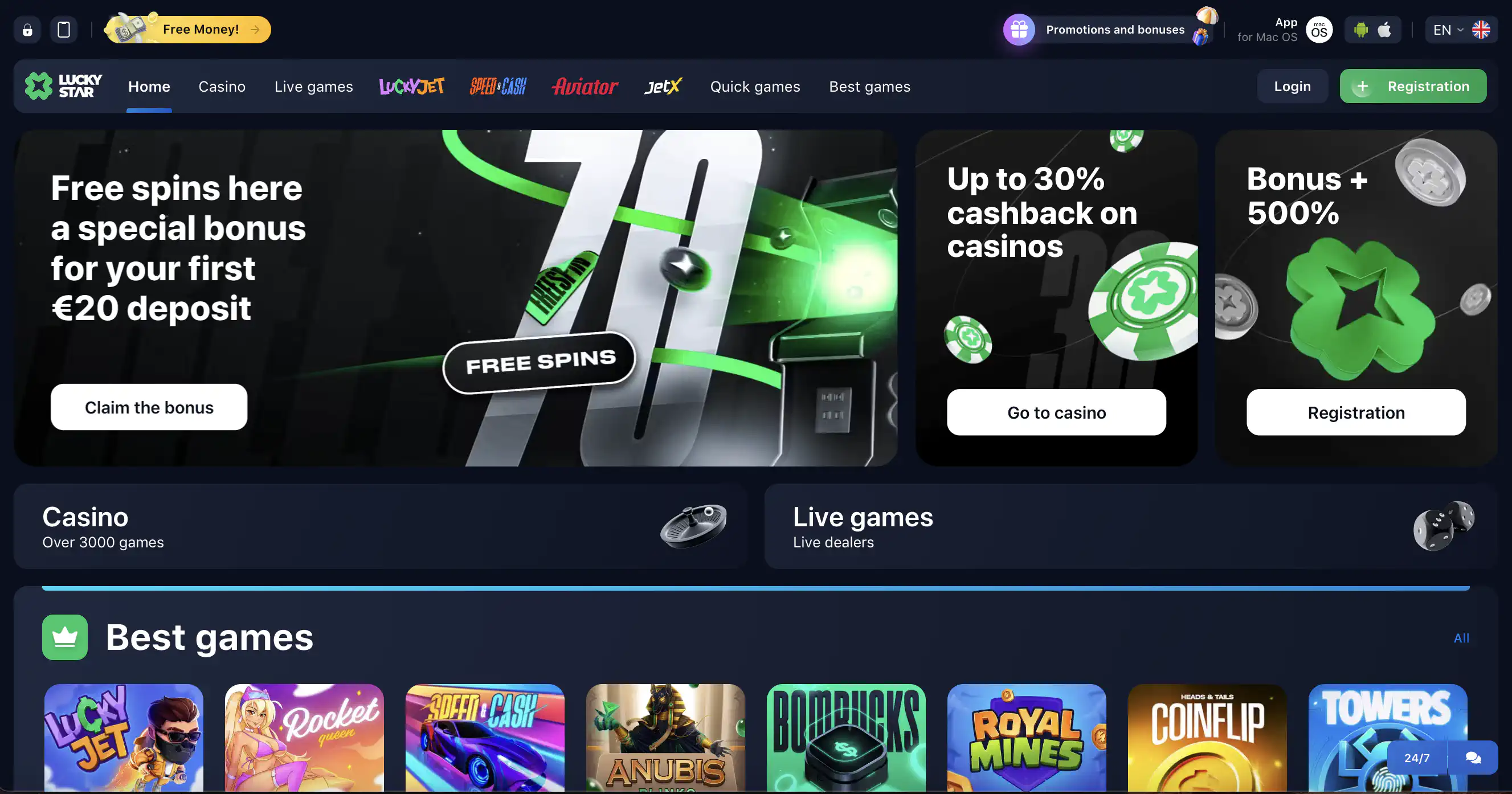 Sexy Lucky Star Online Casino in India