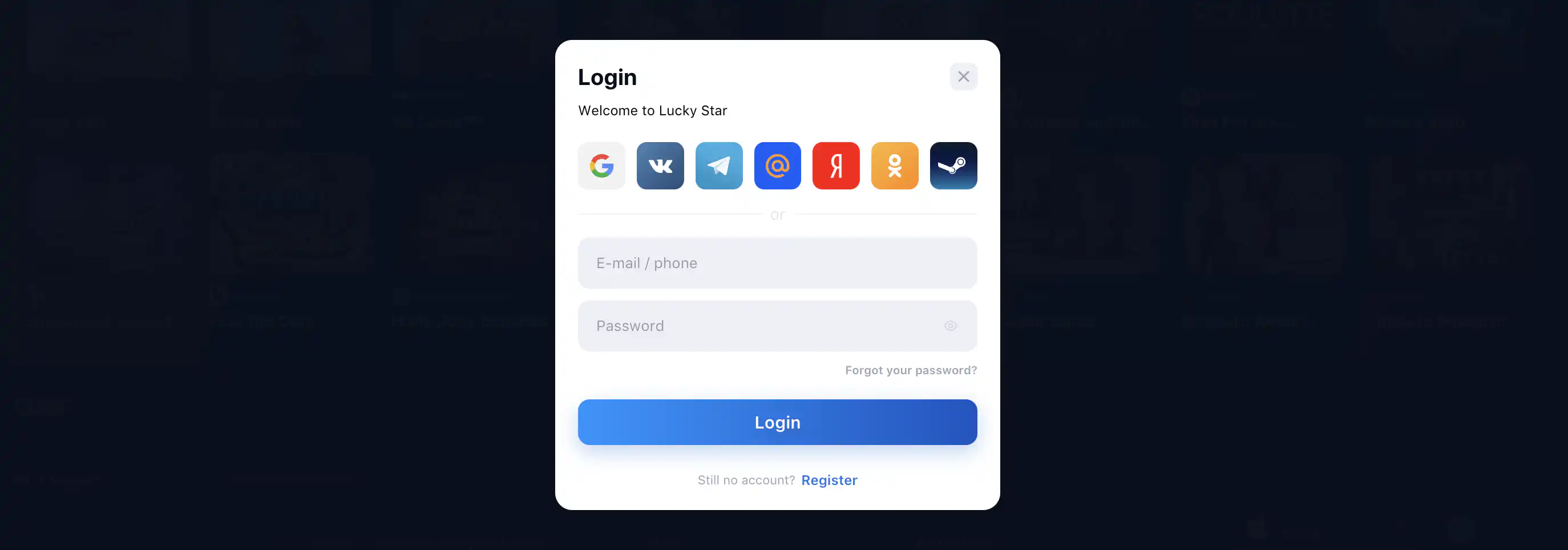 Lucky Star Casino Login